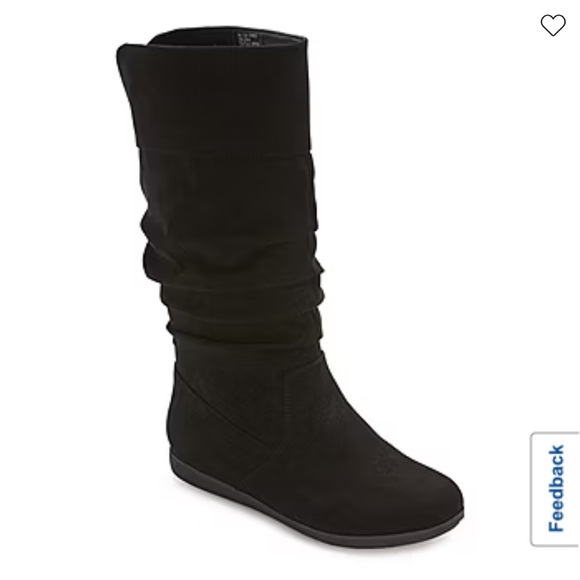 St. John’s Bay Flat Heel Slouch Boot - Picture 1 of 4